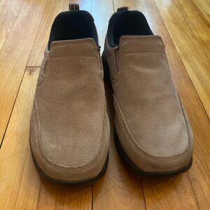 LL Bean Women's Tan Suede‎ Slip on Shoe Size 6